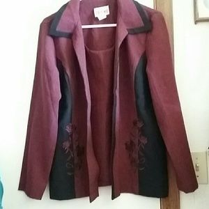 Top ( maroon& black color)